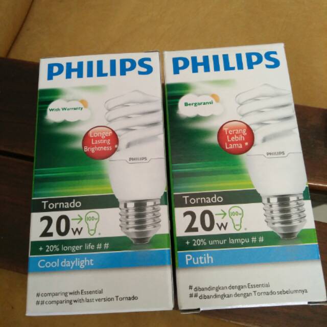 Lampu Tornado E27 Philips 20W