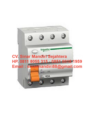 ELCB / RCCB 4 Pole 40A 30 MA Schneider