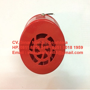 Sirine Motor MS-190M 3″ 12VDC Red Metal