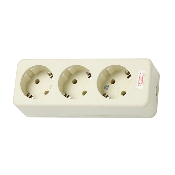 Stop Kontak 3 Lubang Uticon / Multiple Socket Outlet (3 Socket)