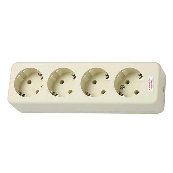 Stop Kontak 4 Lubang Uticon / Multiple Socket Outlet (4 Socket)