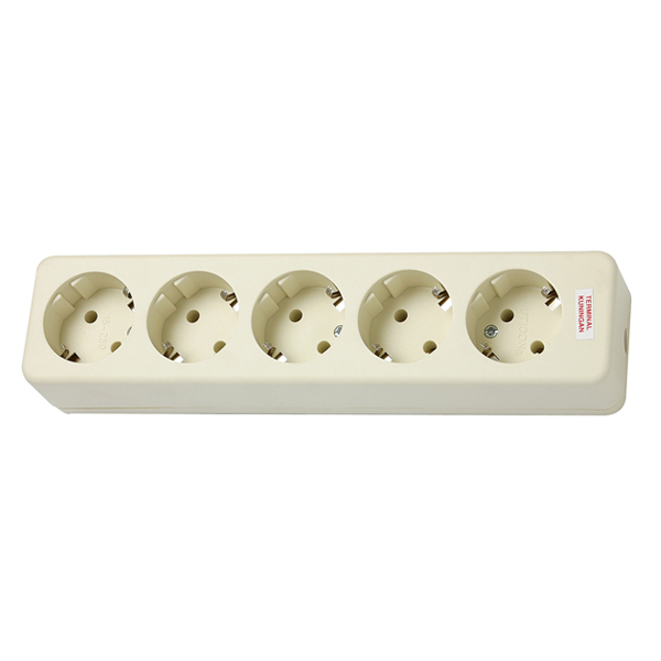 Stop Kontak 5 Lubang Uticon / Multiple Socket Outlet (5 Socket)