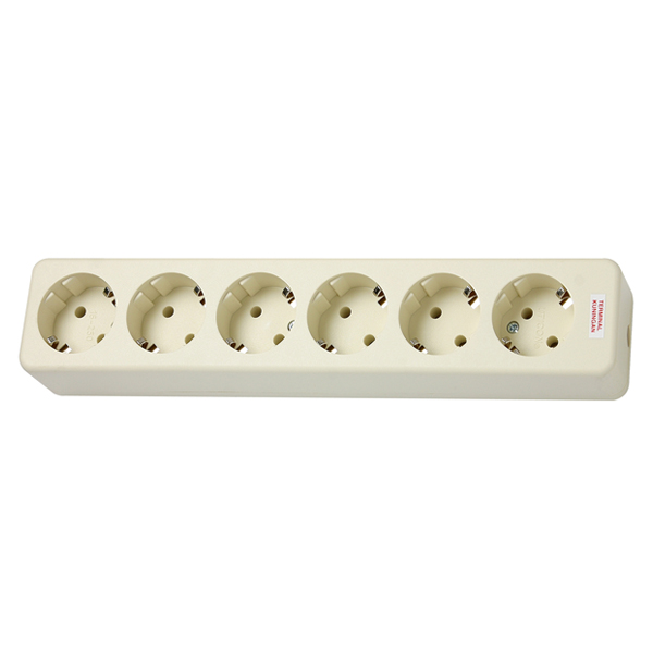 Stop Kontak 6 Lubang Uticon / Multiple Socket Outlet (6 Socket)