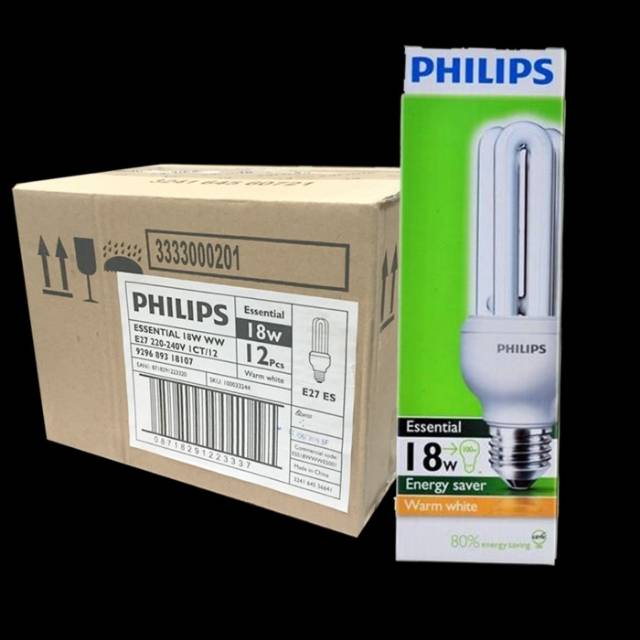 Lampu Essential E27 Philips 18W Putih